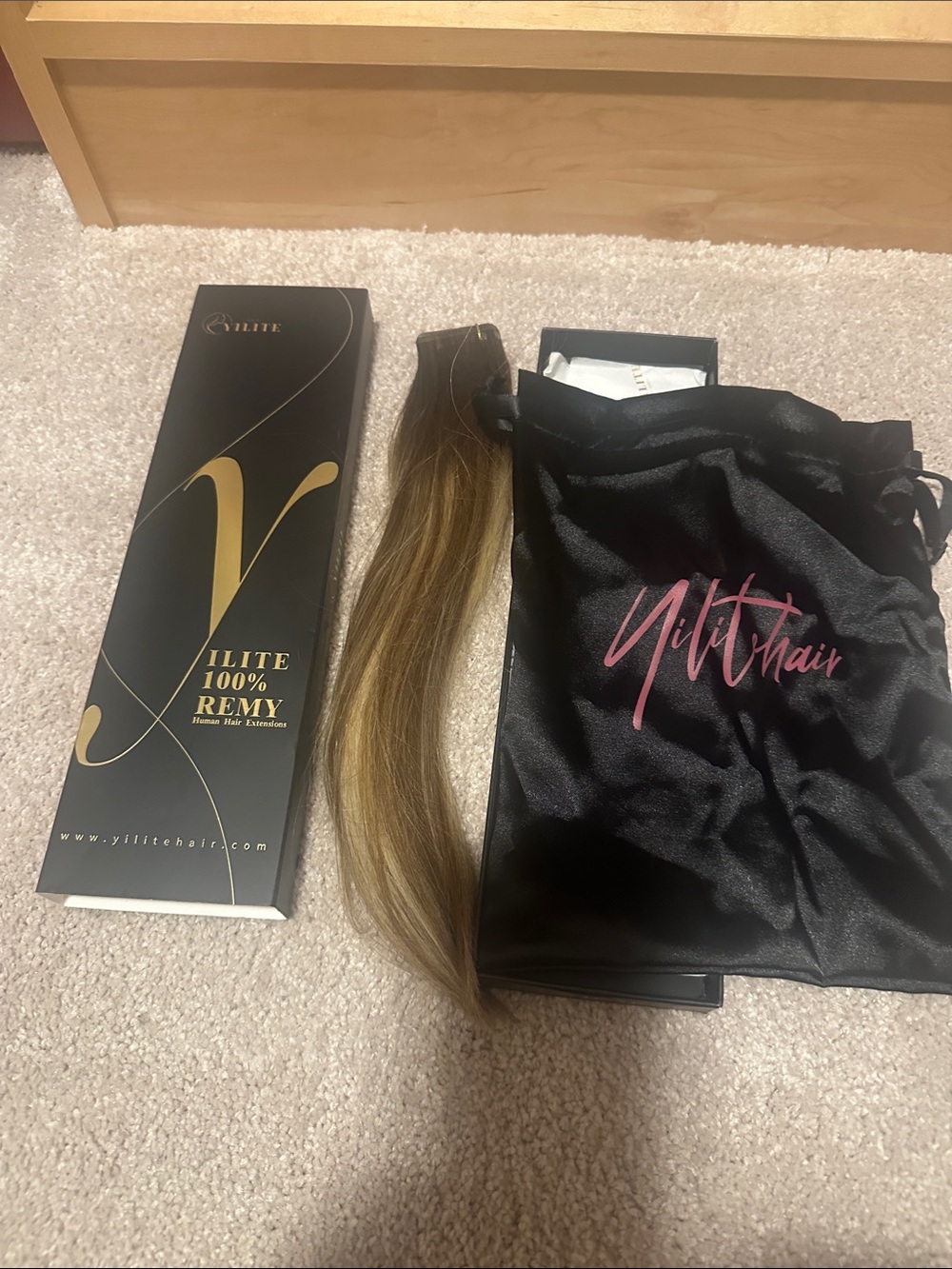 Yilit Hair 100% Remy Tape-In Extensions - Light Brown 12 inches Brand New